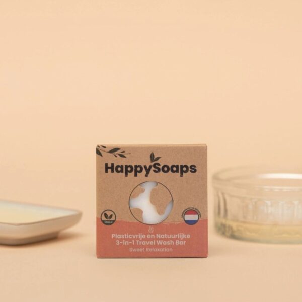 HappySoaps 3 in 1 Travel Wash Bar (Sweet Relaxation) 4
