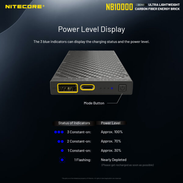 Nitecore NB10000 GEN 2 Ultralight Powerbank 9