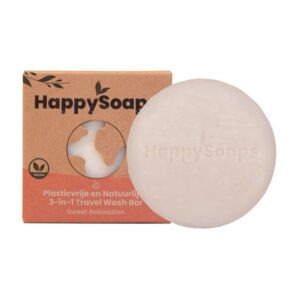 HappySoaps 3 in 1 Travel Wash Bar (Sweet Relaxation)