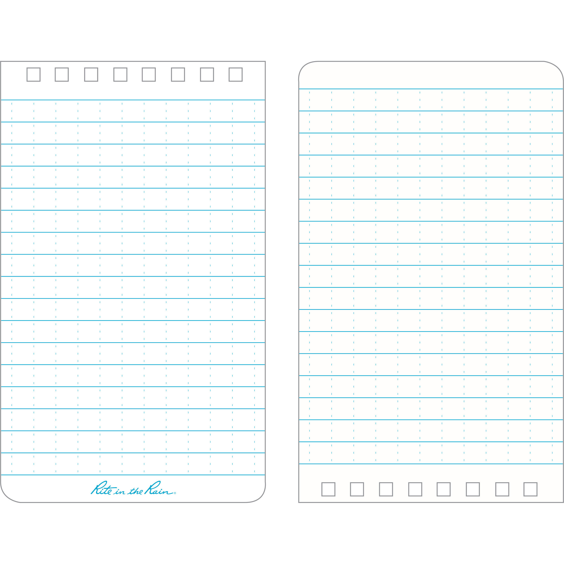 Rite in the Rain notebook 135 7.5 x 12.5 cm Geel - Afbeelding 6
